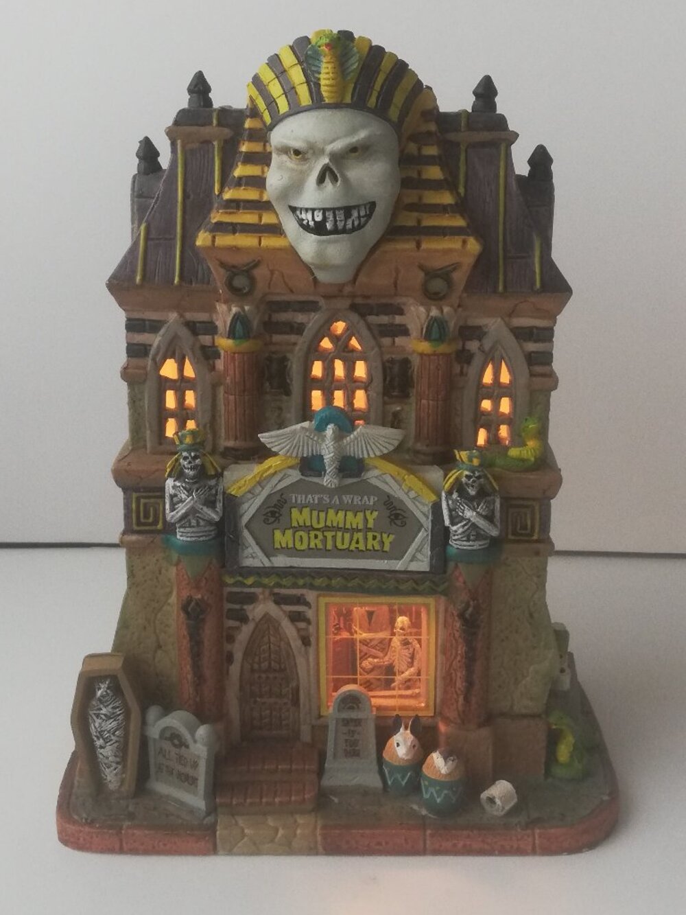 Lemax Spooky Town "That's A Wrap Mummy Mortuary" (2022) - Like New in Box